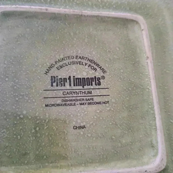 Earthenware Carynthum 4 salad plates - Picture 10 of 10